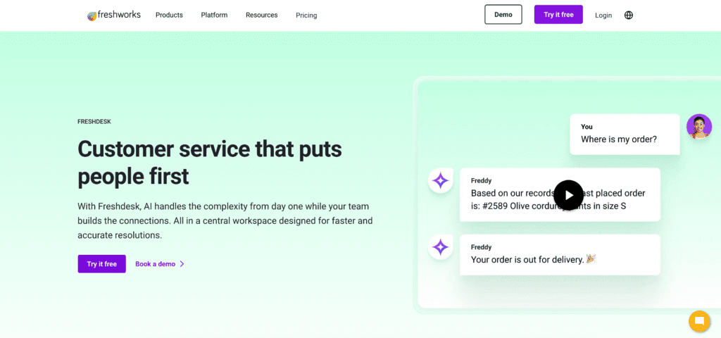 Freshdesk: AI customer service automation apps
