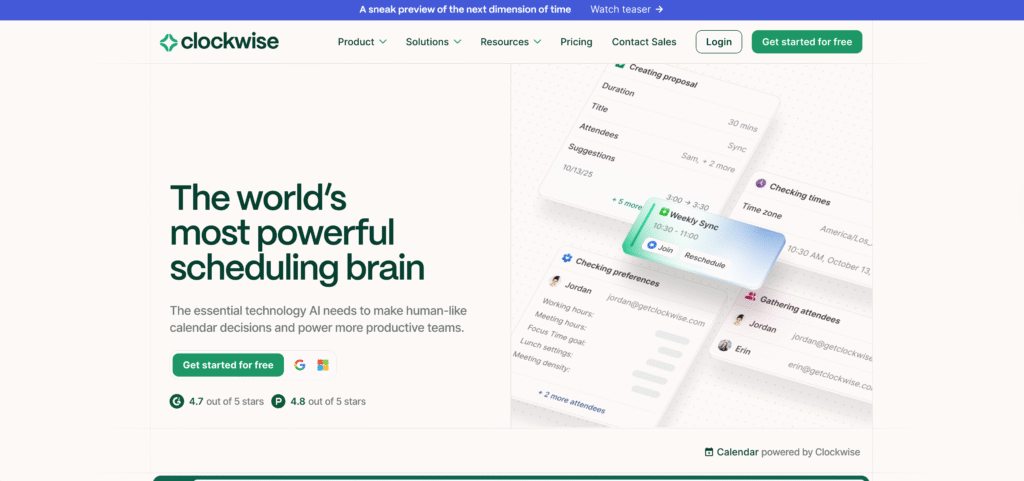 Clockwise - AI Scheduling Software