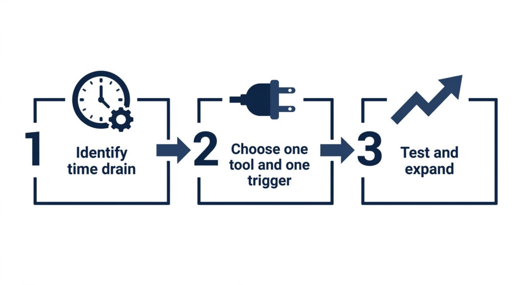 How to build your first AI workflow system in three steps for small business