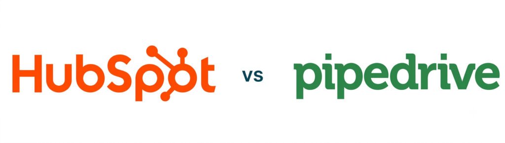 HubSpot and Pipedrive logos side by side representing the CRM comparison verdict table